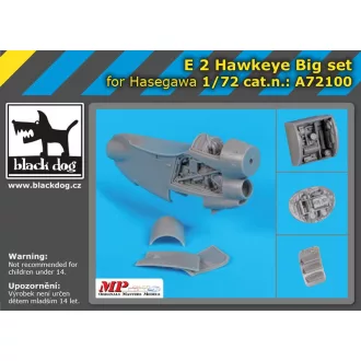   Black Dog E-2 Hawkeye big set for Hasegawa – repülőmakett-kiegészítő