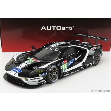 AUTOart FORD GT FORD ECOBOOST 3.5L TURBO V6 TEAM FORD CHIP GANASSI UK N 66 6th LMGTE PRO CLASS 24h LE MANS 2019 S.MUICKE - O.PLA - B.JOHNSON