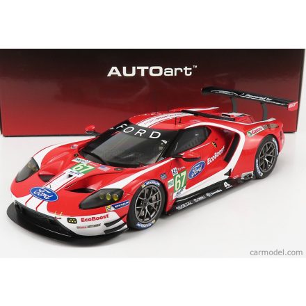 AUTOart FORD GT FORD ECOBOOST 3.5L TURBO V6 TEAM FORD CHIP GANASSI UK N 67 4th LMGTE PRO CLASS 24h LE MANS 2019 H.TINCKNELL - A.PRIAULX - J.BOMARITO