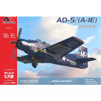   A&A Models Douglas AD-5 / A-1E SkyRaider - US Navy Attack Aircraft - repülő makett