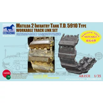   Bronco Models Matilda 2 T.D.5910 Type Workable Track Link Set lánctalp kiegészítő