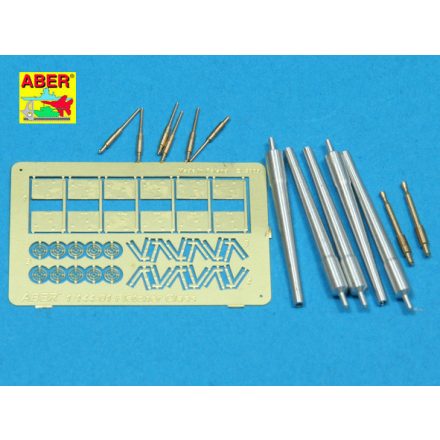 Aber 127mm & 40mm & 20mm Barrels for US Navy "Fletcher Class" Destroyer