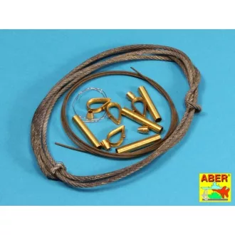   Aber Tow Cables & Track Cable /w Brackets Used on Tiger.I, King Tiger & Panther