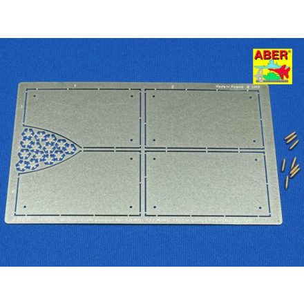 Aber German Heavy Tank Pz.Kpfw.VI Ausf.B (Sd.Kfz.182) Tiger.II Henschel-Turm Vol.4 - Armour for Grilles (Tamiya, Trumpeter)