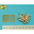 Aber German Stielhandgranate 24 –set of 15 pcs. Metal and wood parts