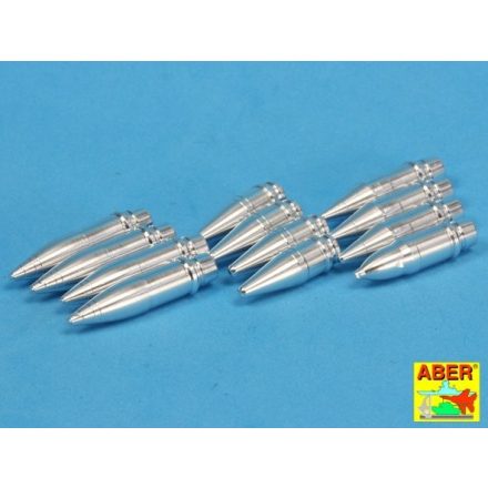 Aber German Medium Tank Pz.Kpfw.IV Ausf.H (Sd.Kfz.161/2) Vol.14 - Various Ammo Projectiles x12pcs. (Trumpeter)