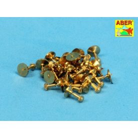 Aber Turned Imitation of Hexagonal Bolts 1,5mm x30pcs.