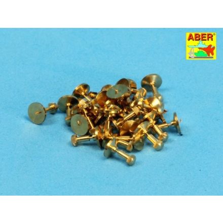 Aber Turned Imitation of Hexagonal Bolts 1,5mm x30pcs.