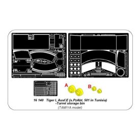   Aber Tiger I, E Tunisia 501 abt.- Turret storage bin (Tamiya)
