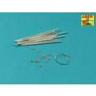 Aber German Medium Tank Panther Track Pins x12pc for Spare Tracks (Trumpeter)