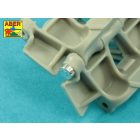 Aber German Medium Tank Panther Track Pins x12pc for Spare Tracks (Trumpeter)