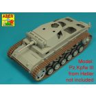 Aber German barrel 50mm KwK 38L/42 forPz.Kpfw.IIIAusf.G,H,J (early) (Das Werk, Heller)