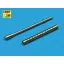 Aber US .30 cal Barrels for Machine Guns Browning M-1919 A4 with Two part Muzzle - Set of Two Turned Barrels