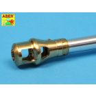 Aber Late Muzzle Brake Used on German 8,8cm Barrel Tiger.I - Early & Tiger II (Henschel Turret) (Tamiya, Trumpeter)