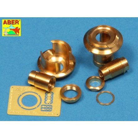 Aber Final Muzzle Brake Used on German 7,5cm Barrel for Pz.Kpfw.IV Ausf.H/J (Tamiya, Trumpeter)