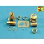 Aber Muzzle Brake for German 7,5cm Barrel Used on Sd.Kfz.171 Panther Ausf.G (Tamiya, Trumpeter)