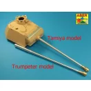 Aber Muzzle Brake for German 7,5cm Barrel Used on Sd.Kfz.171 Panther Ausf.G (Tamiya, Trumpeter)