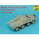 Aber Models German 5cm KwK39 Barrel for Sd.Kfz.234/2 PUMA (Das Werk model)