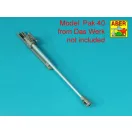 Aber Models Barrel for German 75 mm PaK 40 gun without muzzle brake
