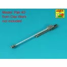 Aber Models Barrel for German 75 mm PaK 40 gun without muzzle brake