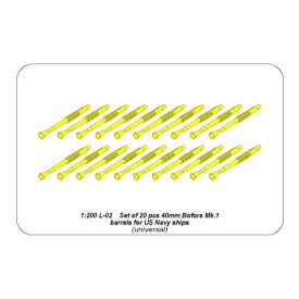   Aber Set of 20 pcs 20 mm L/70 Oerlikon Mk.10 barrels for US Navy ships