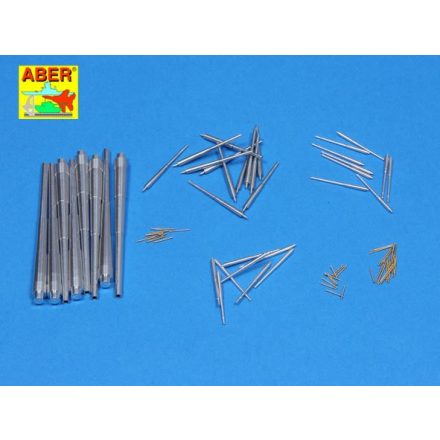 Aber 380mm & 150mm & 105mm & 37mm & 20mm Barrels for German Battleship Bismarck (Trumpeter)