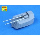 Aber 380mm & 150mm & 105mm & 37mm & 20mm Barrels for German Battleship Bismarck (Trumpeter)