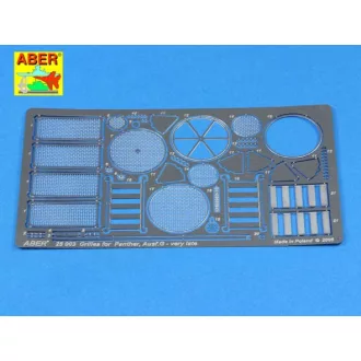   Aber German Medium Tank Grilles for Sd.Kfz.171 Panther Ausf.G Late (Academy)