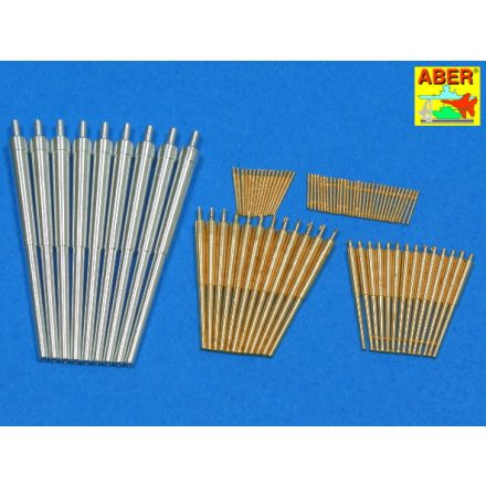 Aber 280mm & 150mm & 105mm & 37mm & 20mm Barrels for GErman Battleship Scharnhorst (1943)