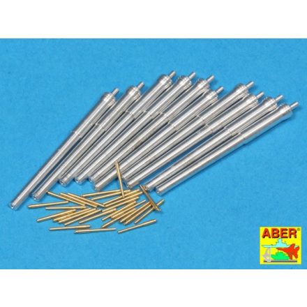 Aber 12" Mk.X BL & 12pdr & 18cwt QF Mk.I Barrels For Royal Navy Battleship HMS Dreadnought (Zvezda)