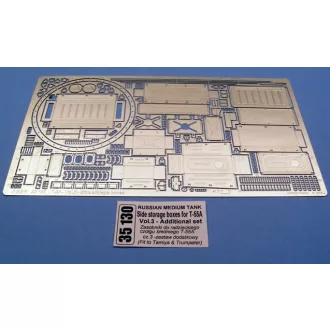   Aber Russian Medium Tank Side storage boxes for T-55A Vol.3 - additional set (Tamiya)