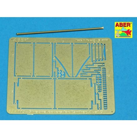 Aber German Medium Tank Additional Shrapnel Covers for Panther Ausf.G