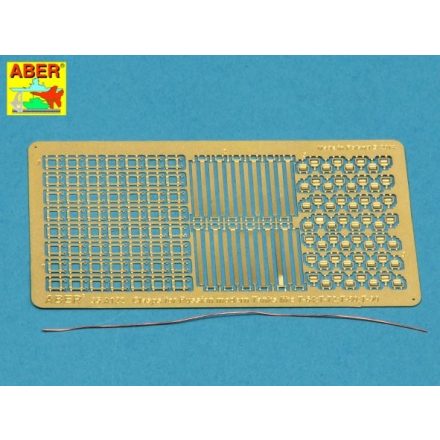 Aber Clasps for modern Soviet Tanks like T-64; Russian T-72; T-80; T-90 (Tamiya, Trumpeter)