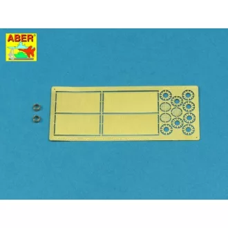   Aber Feifel air cleaners tubes for early Pz.Kpfw.VI Tiger I, Ausf.E (Sd.Kfz.181) (Dragon, Rye Field, Tamiya)