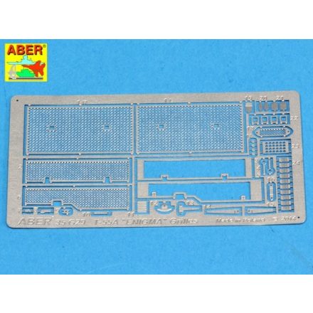 Aber Grilles for Russian tank T-55A also for ENIGMA (Tamiya)