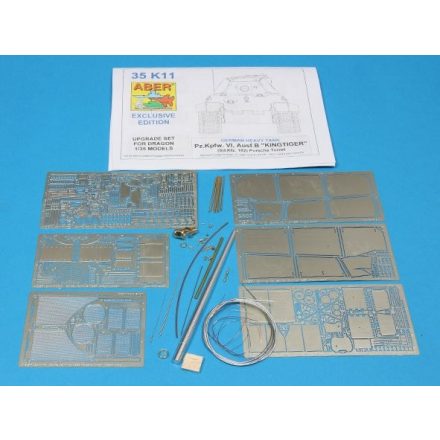Aber German Heavy Tank Pz.Kpfw.VI Ausf.B "Kingtiger" (Sd.Kft.182) Porsche Turret (Dragon)