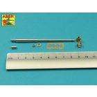 Aber German 7,5cm gun barrel with muzzle brake for Pak 40/3 - Marder III, Ausf.M (Tamiya)