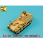 Aber German 7,5cm gun barrel with muzzle brake for Pak 40/3 - Marder III, Ausf.M (Tamiya)