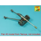 Aber German 75mm Barrel for Pak 40 - Late model (Tamiya)