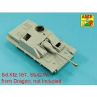 Aber German StuK.40 L/48 7,5cm barrel with final muzzle brake for Stug.III, Ausf G final and Stug.IV late model (Dragon, Tamiya)