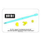 Aber Germ.75mm barrel for KwK40L/43 with single baffle muzzle brake for Pz.Kpfw. VI, Ausf. F2-early G (Dragon)