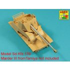Aber Barrel 76,2mm Pak 36(r) for German Tank Destroyer Marder III (Sd.Kfz. 139) (Tamiya)