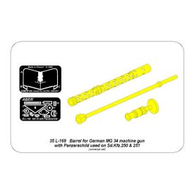 Aber Barrel for German machine gun MG34 with Panzerschild