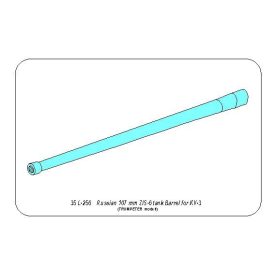 Aber Russian 107 mm ZIS-6 tank barrel for KV-3 (Trumpeter)