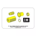 Aber Muzzle brake fit to barrel for Krupp 12,8cm PAK 44 Anti-Tank Gun (Trumpeter)