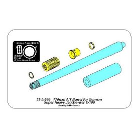   Aber German 170mm A/T gun barrel for German Jagdpanzer E-100 (Amusing Hobby)