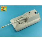 Aber German 170mm A/T gun barrel for German Jagdpanzer E-100 (Amusing Hobby)