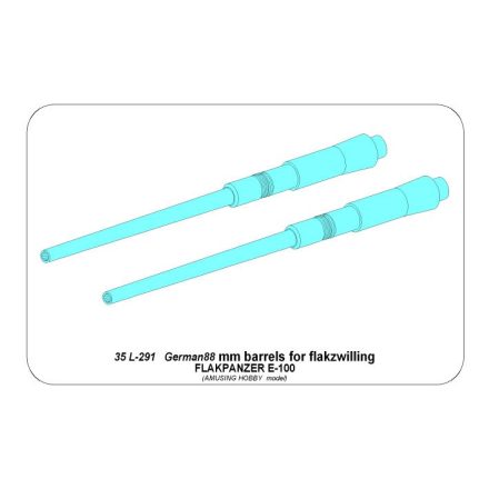 Aber Barrels 88mm for Flakpanzer E-100 (Amusing Hobby)