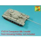 Aber British 120mm L1A1 barrel for FV214 Super Conqueror Mark I (Amusing Hobby)