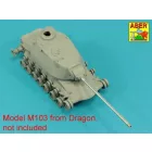 Aber 120 mm M-58 tank barrel for U.S. M103 Heavy Tank A1 or A2 (Dragon)